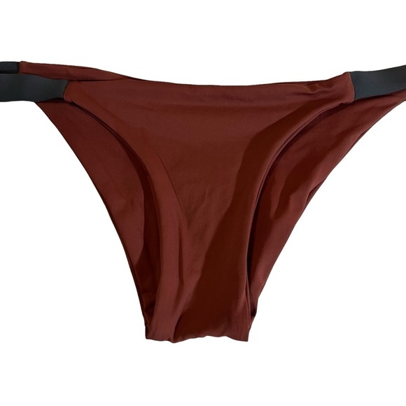 TAVIK Swimwear Heather Bikini Bottom Size Small Swim Surfer Beachy Rust & Gray - Picture 5 of 10